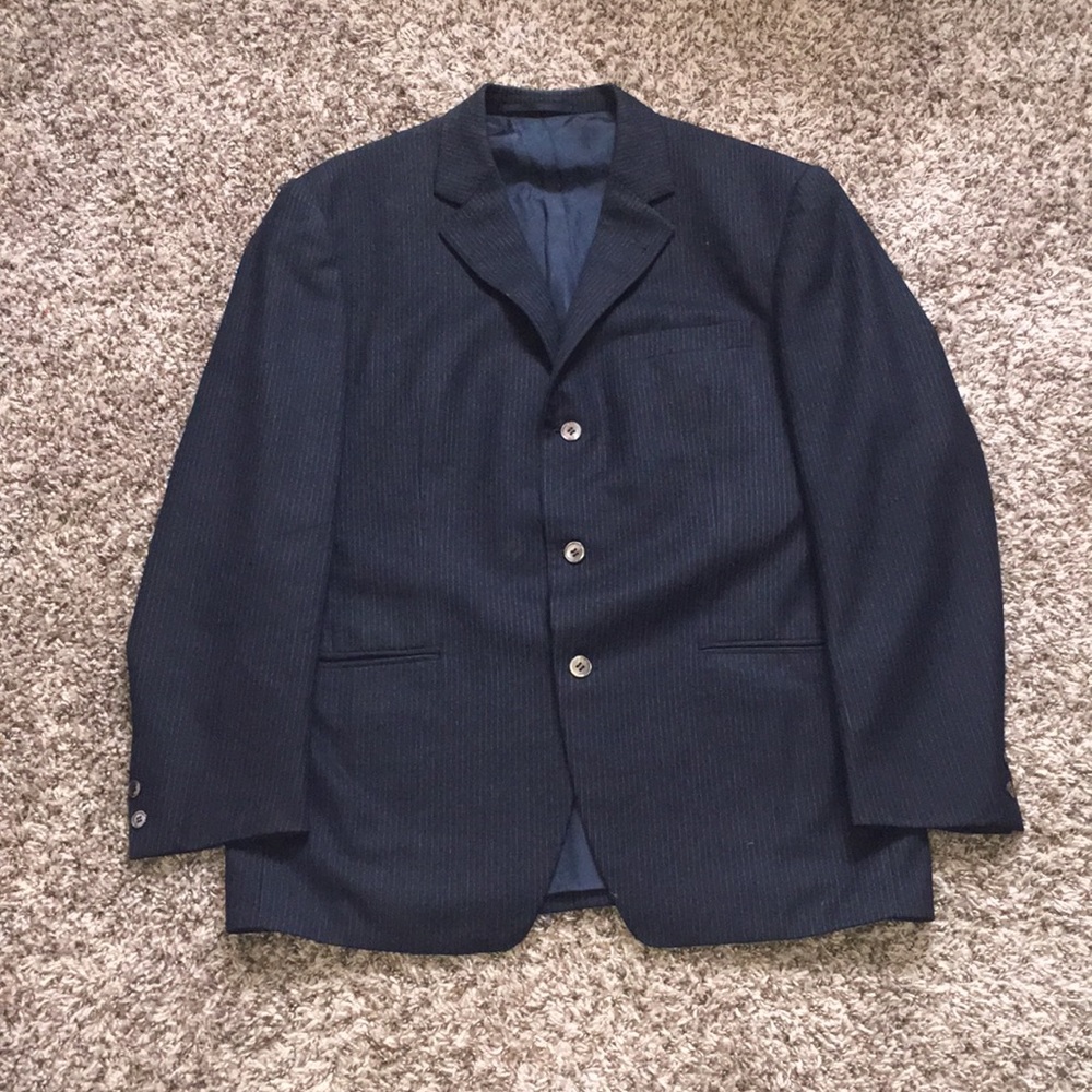 Reine Schurwolle Pinstripe Suit - Picture 2 of 6